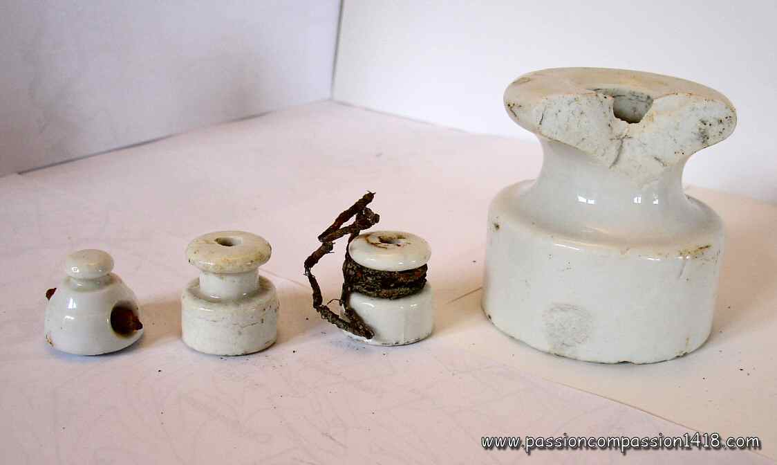 Isolateur pour fil téléphonique